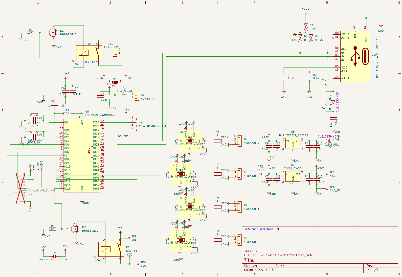 WLED board schematic